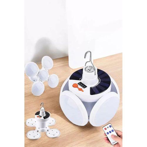 Katlanabilir Taşınabilir Kamp Lambası Işıldak Beyaz Işık Güneş Enerjili Solar Aydınlatma