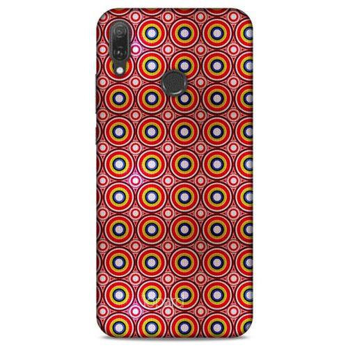 Huawei Y9 2019 Kılıf Pastel Renkler (40) Fit Silikon Kılıf Yeşil Kırmızı