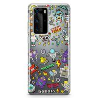 Huawei P40 Pro Kılıf Android Arka Kapak Koruma Desenli Full Koruyucu