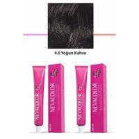 2 li Set Premium 4.0 Yoğun Kahve - Kalıcı Krem Saç Boyası 2 X 50 g Tüp