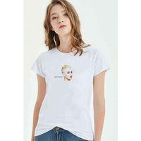 Katy Perry White Metal Rock Music Baskılı Beyaz Kadın Tshirt