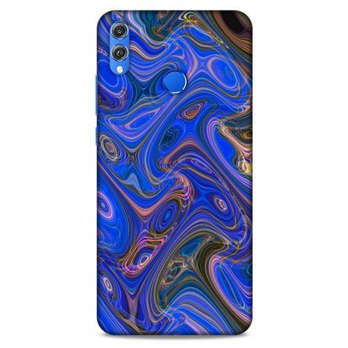 Huawei Honor 8x Uyumlu Kılıf Mavi Delisi (5) Koruma Kabı Mermer