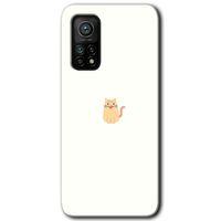 Xiaomi Mi 10T Pro Kılıf Baskılı Arka Kapak - Cat Minimalism +Tam Ekran Koruyucu
