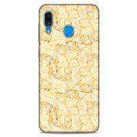 Mermer Desenli (49) Tema Ultra Silikon Kılıf Gold Samsung Galaxy A30 Kılıf