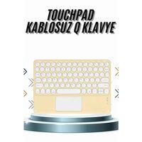 Android Ve İos Uyumlu Bluetooth Klavye Touchpad Slim Kablosuz Wifi Q Klavye