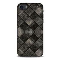 Apple Iphone 8 Kılıf Patchwork (25) Antişok Kapak Siyah Gri