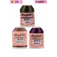 3 Adet Altınbaşak Oya ve Dantel İpi 20 gr - Royaleks - No: 1144 - 065 - 004