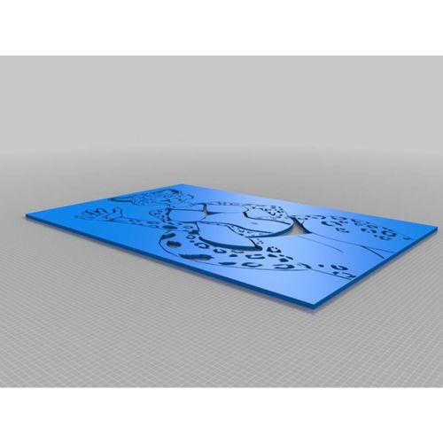 Leopar Kız Şablonu (Bu ürün Sadece Plastik parçadır - Almadan Önce Soru Sorabilirsiniz)