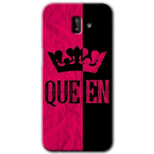 Samsung Galaxy J6 Plus HD Baskılı Kılıf + 9D Tam Ekran Koruyucu - Queen