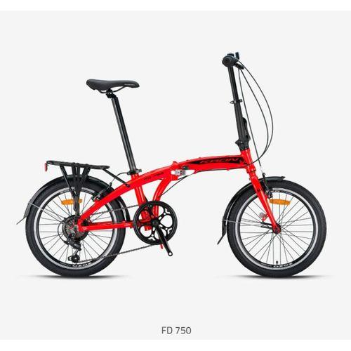 Kron Fd750 20 Jant Katlanır Bisiklet Kırmızı-Siyah