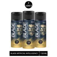 3 Adet Blade Artificial Intelligence 1.0 Deodorant 150mL