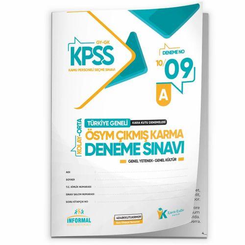 2026 KPSS ÖSYM Arşivi Çıkmış Soru Karma Genel Yetenek Genel Kültür D Çözümlü Deneme 10/9 Kitapçık