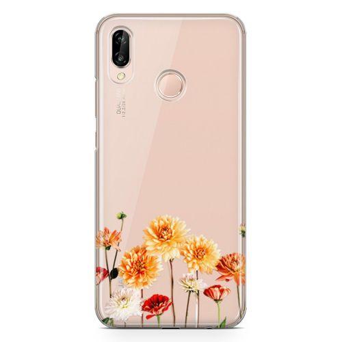 Huawei P20 Lite Kılıf Buket Çiçek Arka Kapak Koruma Desenli Full Koruyucu