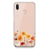 Huawei P20 Lite Kılıf Buket Çiçek Arka Kapak Koruma Desenli Full Koruyucu