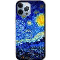 iPhone 13 Pro Max Kılıf Baskılı Kapak - Starry Night +Tam Ekran Koruyucu