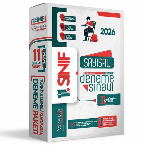 2026 11 Sınıf SAYISAL Bölüm Türkiye Geneli Değerlendirmeli Dijital Çözümlü 11li PAKET DENEME SETİ
