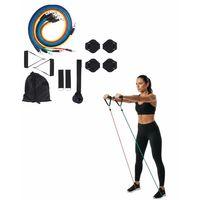 11 Parça Çok Fonksiyonlu Kapı Arkası Egzersiz Bandı Ev Tipi Spor Seti