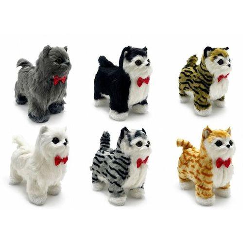 Sesli Hareketli Yürüyen Peluş Kedi Alk3389