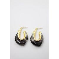 Akrilik Küpe - Siyah