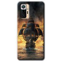 Redmi Note 10 Pro Kılıf HD Desen Baskılı Arka Kapak - Siyah İnci + Kırılmaz Cam