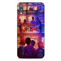 Retro (33) Desen Hybrid Kılıf Renkli Samsung Galaxy M10 Kılıf