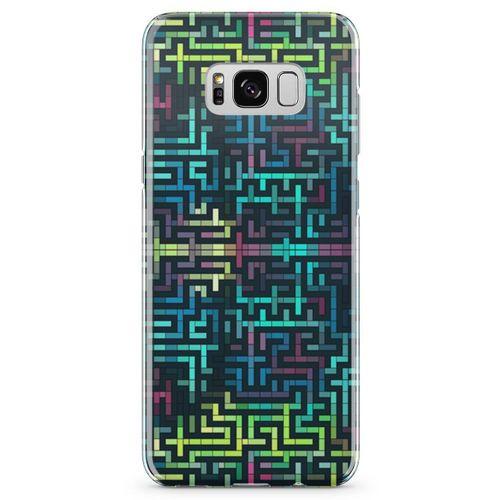 Samsung Galaxy S8 Kılıf Labirent Colorful Arka Kapak Koruma Desenli Full Koruyucu