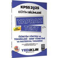 2025 KPSS Eğitim Bilimleri Öğretim Yöntem ve Teknikleri Çek Kopart Yaprak Test Yediiklim Yayınları