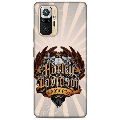 Xiaomi Redmi Note 10 Pro Uyumlu Kılıf Motorsiklet (3) Kapak Harley Davidson