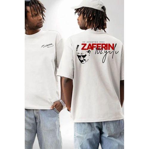 30 Ağustos Baskılı T-shirt - Beyaz