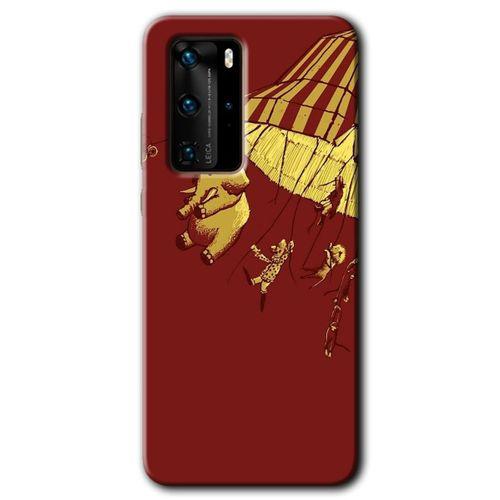 Huawei P40 Pro Kılıf HD Desen Baskılı Arka Kapak - Zoo + Kırılmaz Cam