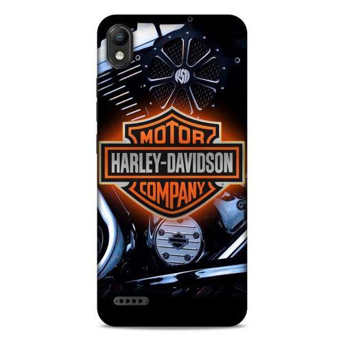 LG K20 2019 Uyumlu Kılıf Motorsiklet (13) Silikon Kap Harley Davidson