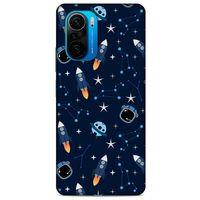 Xiaomi Poco F3 Uyumlu Kılıf Mavi Delisi (22) Tam Koruma Kılıfı Astronot