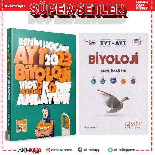 Benim Hocam 2023 AYT Biyoloji Video Destekli Konu Anlatımı ve Limit Soru Bankası Seti 2 Kitap