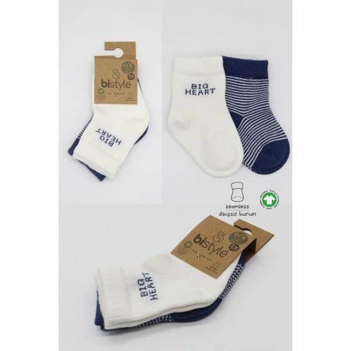 Big Heart Penye Soket Çorap 2’li Lacivert, Günlük Kullanım İçin Konforlu