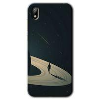 Huawei Y5 2019 Kılıf HD Desen Baskılı Arka Kapak + Temperli Cam - Space Planet