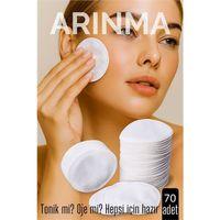 70'li Kozmetik Disk Pamuk Premium Makyaj Temizleme Pamuğu  Tonik ve Oje İçin Çift Taraflı Diskler 722983