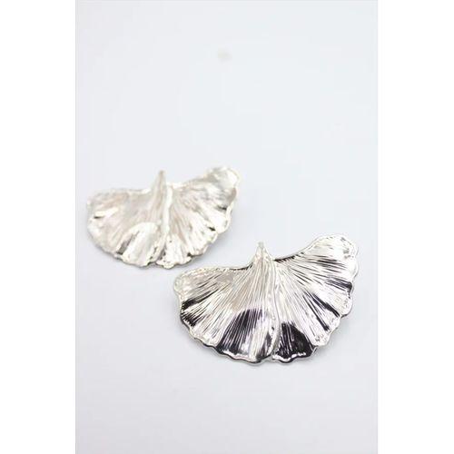 Yaprak Küpe - Gümüş