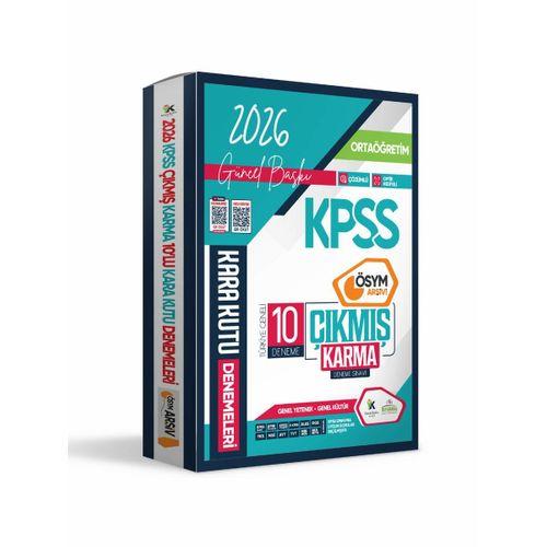 2026 KPSS Ortaöğretim GY-GK ÖSYM Arşivi Çıkmış Karma Kara Kutu 10lu Deneme Paketi Dijital Çözümlü