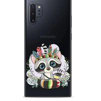 Zoologix (41) Samsung Galaxy Note 10 Plus Şeffaf Kılıf Silikon Desenli