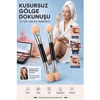 2'li Çift Uçlu Far Aplikatörü Seti 6.2 cm Göz Makyaj Süngeri 723480