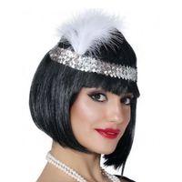 Gümüş Renk Çarliston Saç Bandı