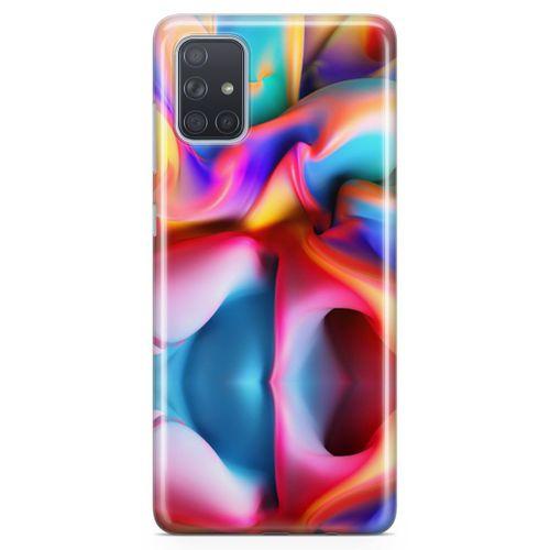 Samsung Galaxy A71 Kılıf Silikon Boya Arka Kapak Koruma Desenli Full Koruyucu