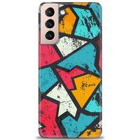 Samsung Galaxy S21 Plus Kılıf HD Baskılı Kılıf - Grafiti + Tam Ekran Koruyucu