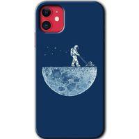 iPhone 11 Kılıf HD Desen Baskılı Arka Kapak - Uzay İşçisi