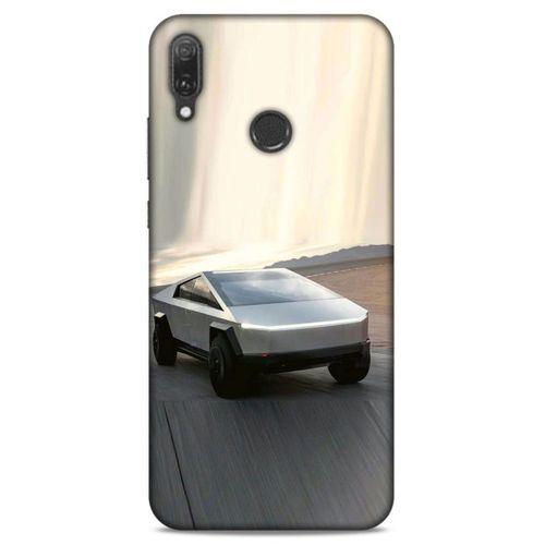Lopard Huawei Y9 2019 Uyumlu Kılıf PickUpX (17) Tasarım Kılıf Gümüş Gri