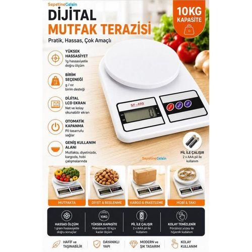 Sepetinegelsin Dijital Hassas Mutfak Terazisi Lcd Ekranlı Baskül