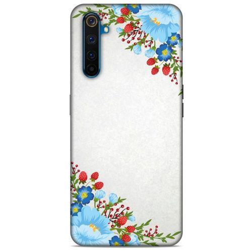 Lopard Oppo Realme 6 Uyumlu Kılıf Bahar (18) Telefon Kılıfları Mavi Kırmızı