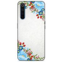 Lopard Oppo Realme 6 Uyumlu Kılıf Bahar (18) Telefon Kılıfları Mavi Kırmızı