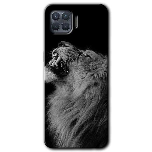 OPPO Oppo Reno 4 Lite Kılıf HD Desen Baskılı Arka Kapak - Lion
