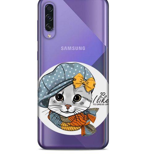 Zoologix (43) Samsung Galaxy A50s Şeffaf Kılıf Silikon Desenli